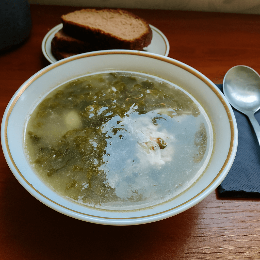 Gaivi rūgštynių sriuba su vištiena – paprasta ir soti