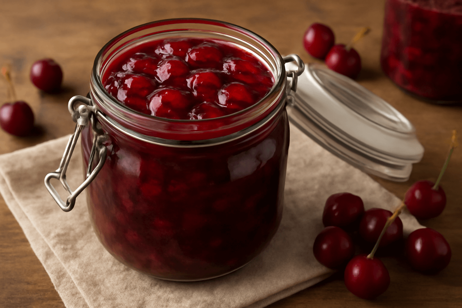 Vyšnių uogienė: tiršta, aromatinga ir be kartumo