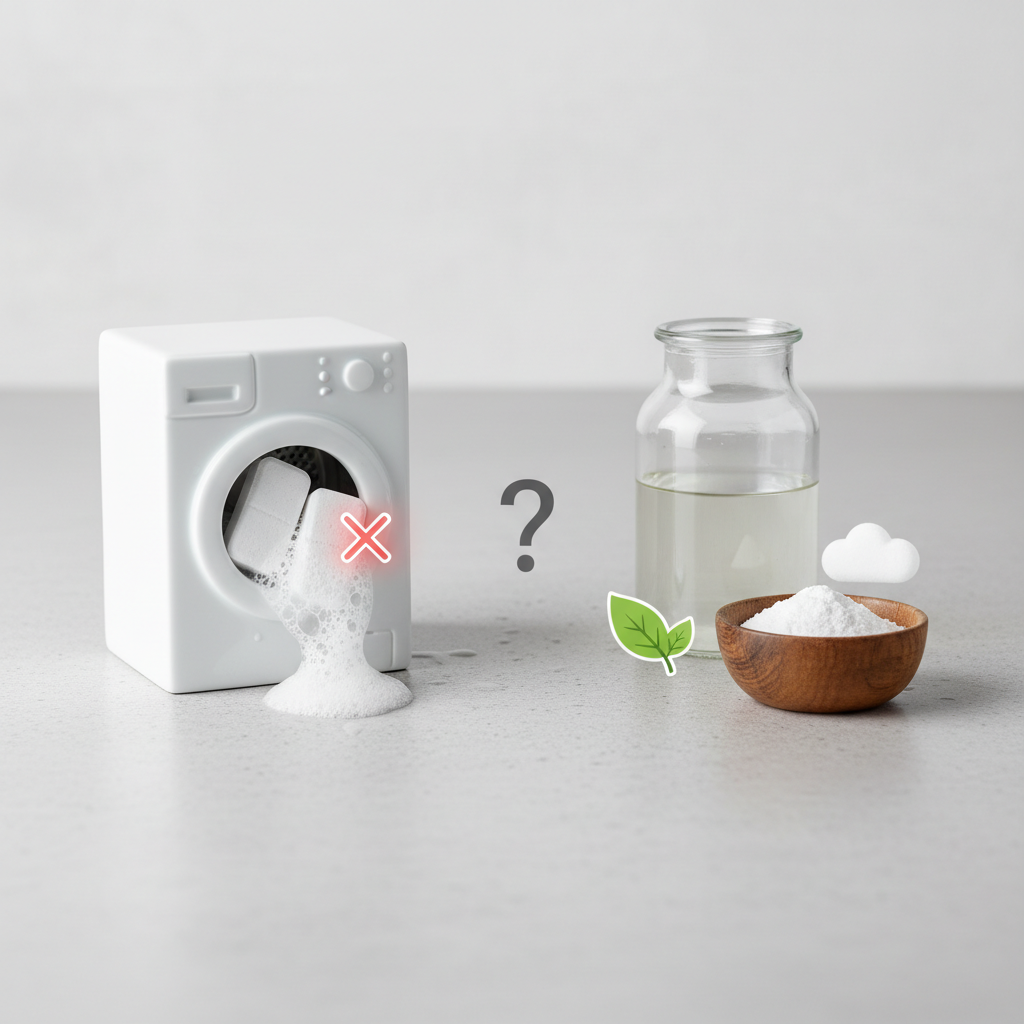 Ar veikia skalbimo mašinos valymas indaplovių tabletėmis: ką sako specialistai?