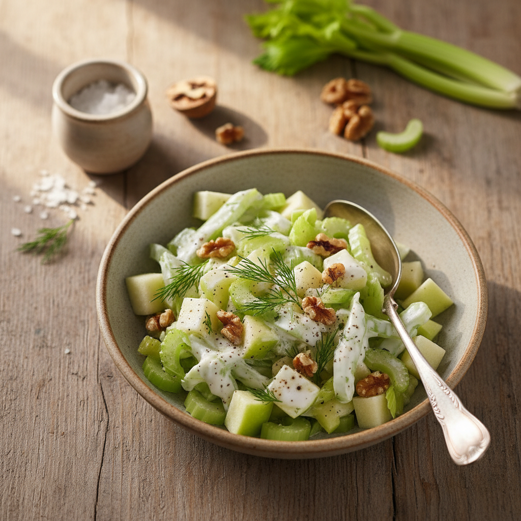 Gaivios ir lengvos salierų salotos: paprastas receptas kasdienai