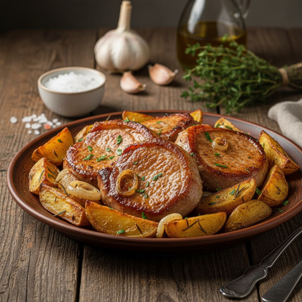 Kaip iškepti sultingus sprandinės kepsnius orkaitėje su bulvėmis: paprasti patarimai gardžiai vakarienei