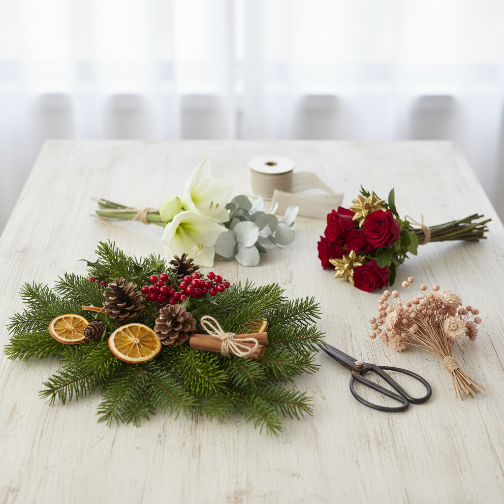 Kaip išsirinkti gražiausias kalėdines puokštes šventiniam namų dekorui