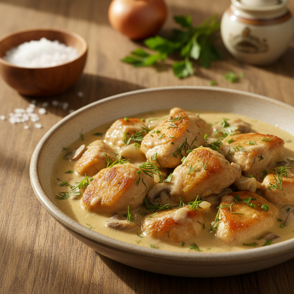 Kaip paruošti gardžią vištieną grietinėlės padaže: paprastas receptas kasdienai