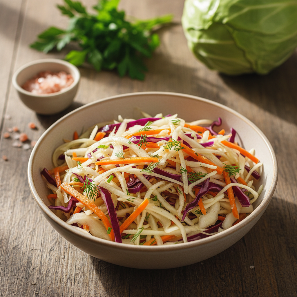 Kaip paruošti gardžias šviežių kopūstų salotas su morkomis: paprastas receptas kasdienai