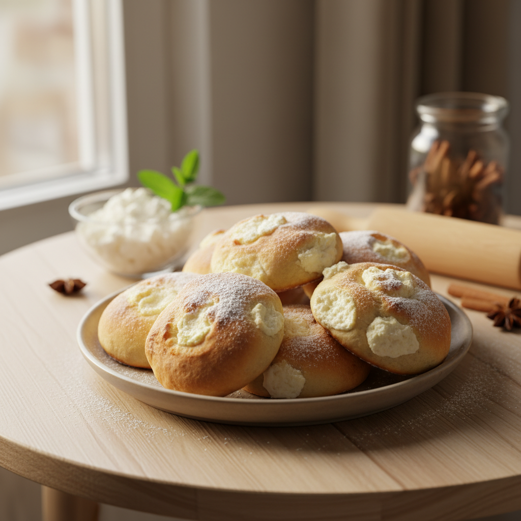 Kaip pasigaminti gardžias bandeles su varške namuose