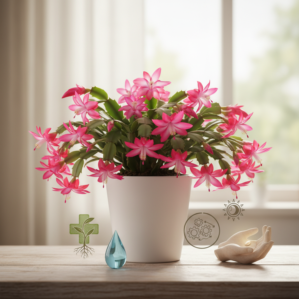 Kaip prižiūrėti kalėdinį kaktusą, kad jis kasmet žydėtų gausiai