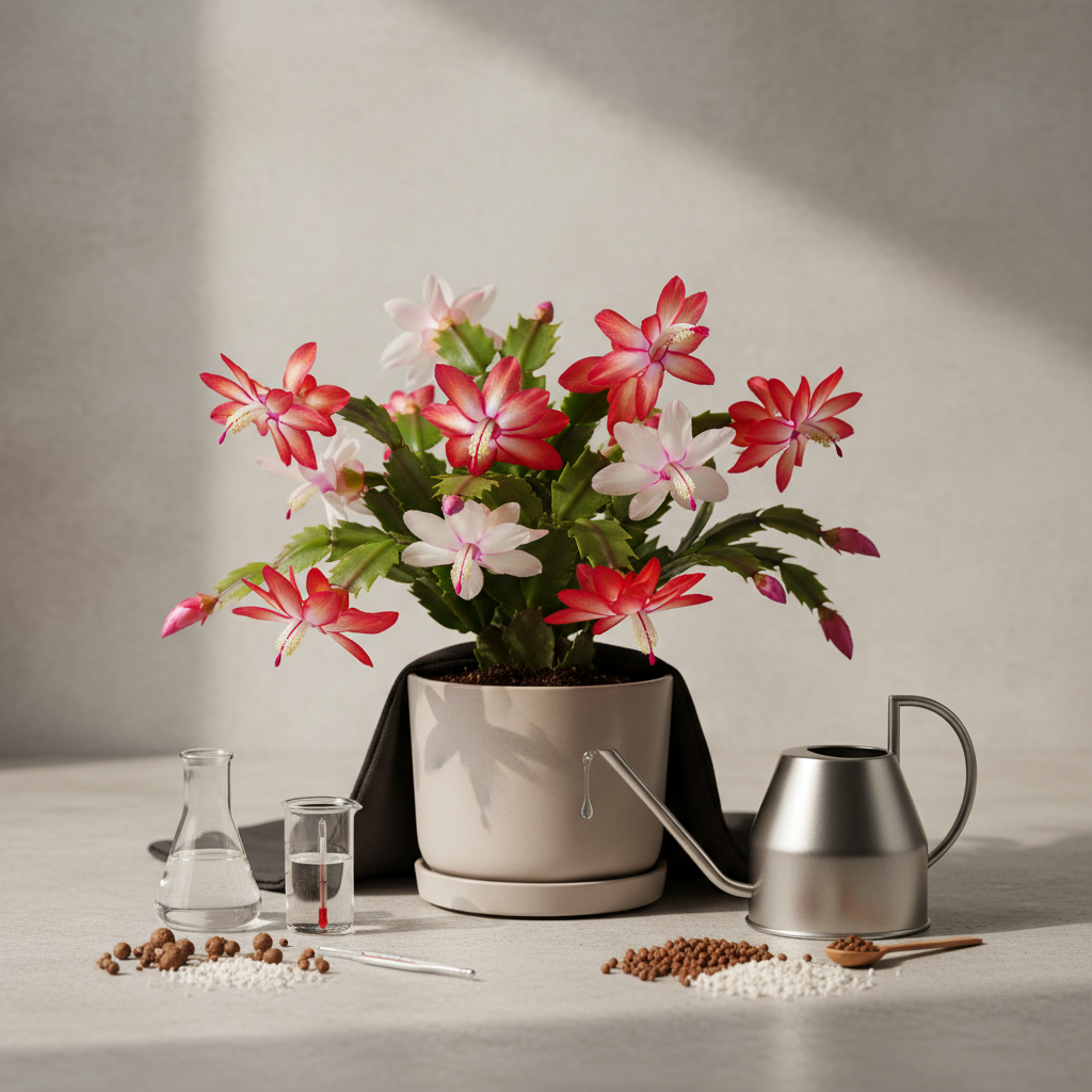 Kaip prižiūrėti kalėdinį kaktusą, kad jis žydėtų visus metus