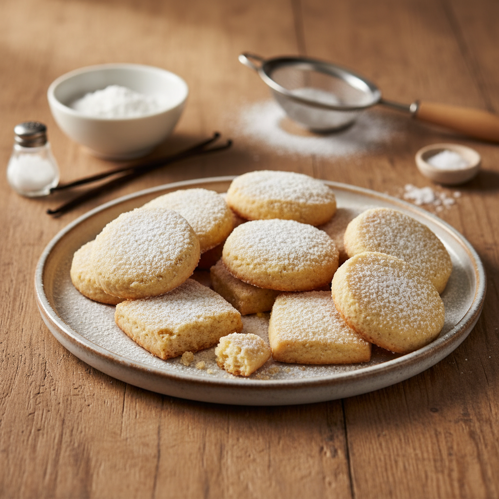 Burnoje tirpstantys sviestiniai sausainiai: receptas