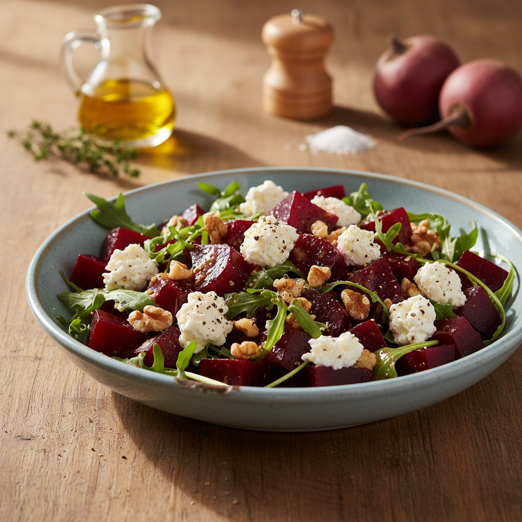 Burokėlių salotos: paslaptis slypi ypatingame padaže