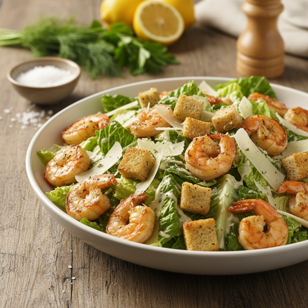 Cezario salotos su krevetėmis: receptas, kuris pavyks