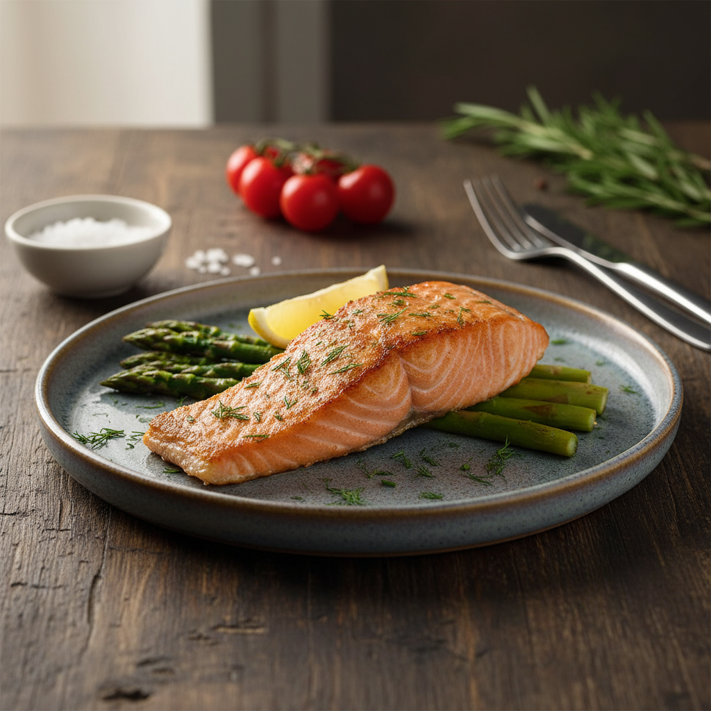 Kepta lašiša keptuvėje: vakarienė per kelias minutes