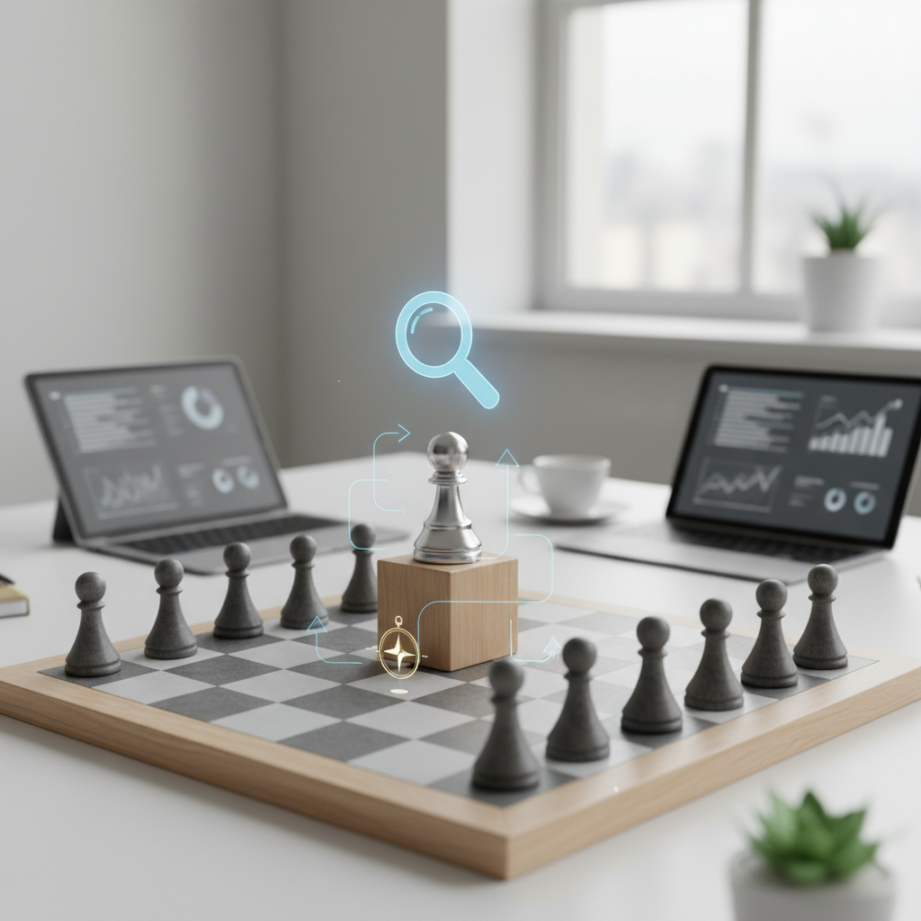 Konkurentų analizė: kaip ne tik stebėti, bet ir laimėti