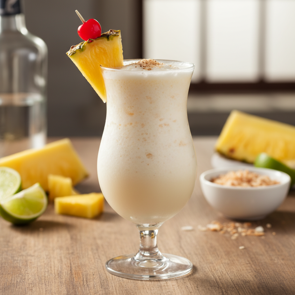 Pina kolada namuose: receptas, pranoksiantis mėgstamą barą