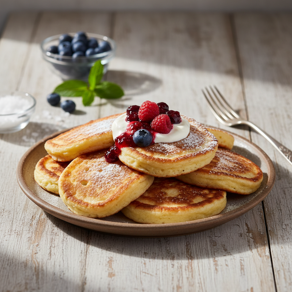 Purūs kefyriniai blynai: receptas tobulai dienos pradžiai