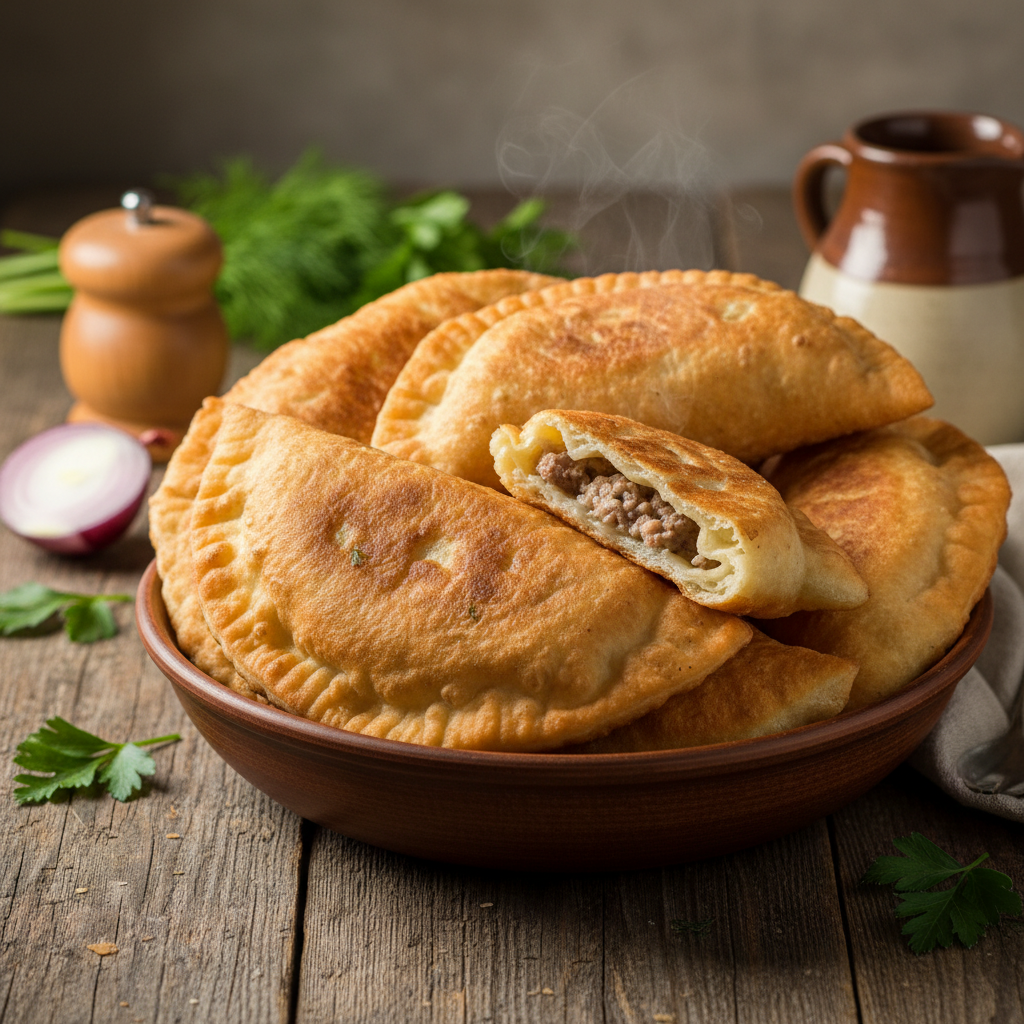 Pūslėti tarybiniai čeburekai su kefyru: pavyks iš pirmo karto