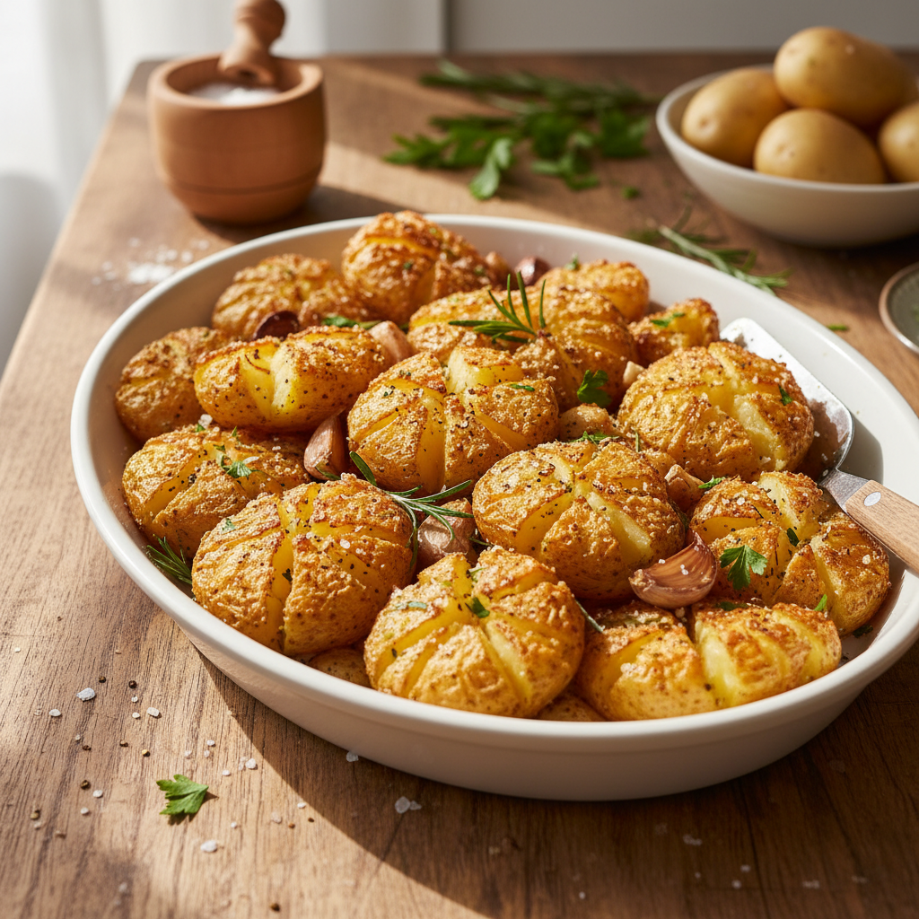 Traškios bulvės orkaitėje: viena paslaptis tobulam skoniui