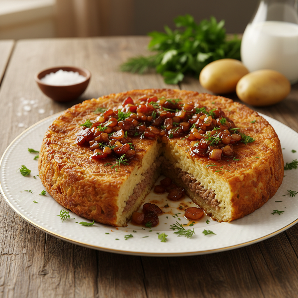 Kugelis su faršu: receptas, kuris pavyks iš pirmo karto