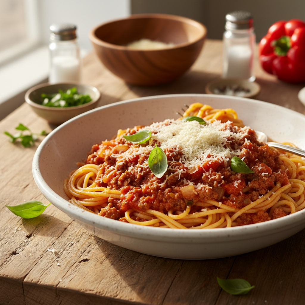 Spagečiai su faršu: greita vakarienė, kurią pamils visi