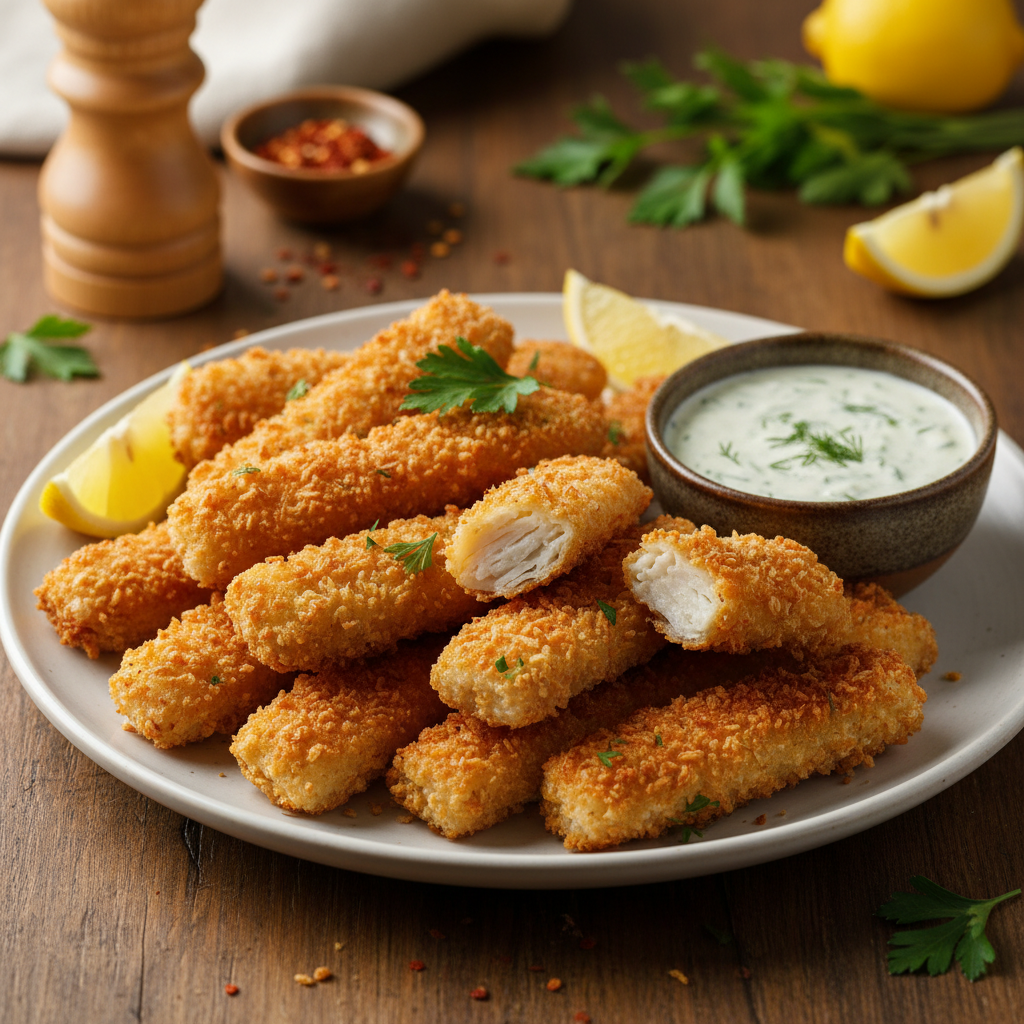 Traškios keptos krabų lazdelės: greitas ir gardus užkandis