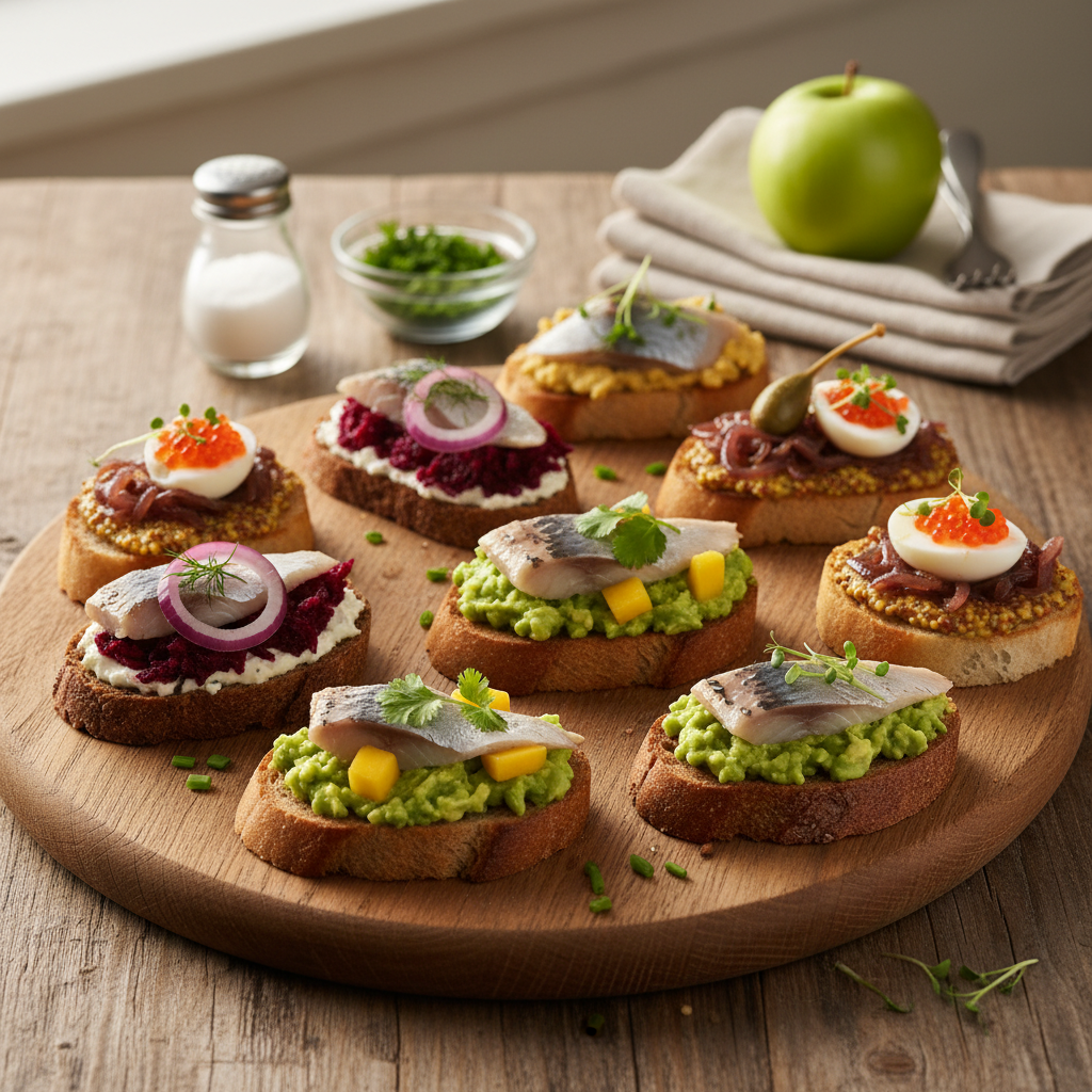 Vieno kąsnio sumuštiniai su silke: greitas švenčių hitas