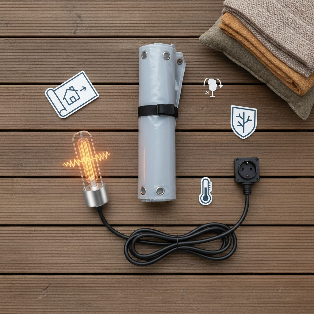 Šildoma lauko terasa: kaip įsirengti ir ko vengti?